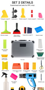 Outils de désherbage du vinyle, kit de racloir et de raclette pour l'installation de vinyle sur véhicule, kit de film teinté pour vitres de voiture, kit de vinyle pour voiture, outils d'emballage de voiture - Product Image 5