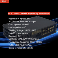 Lecteur voiture Amplificateur DSP 4 en 4 sorties 8 sorties RCA avec bande 31 EQ Andrond APP Class AB Amplificateur DSP voiture