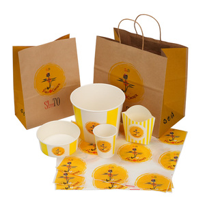 กล่องเฟรนช์ฟรายส์ไก่แบบนำกลับบ้าน กล่องบรรจุภัณฑ์เบอร์เกอร์ไก่เกรดอาหารพร้อมโลโก้สั่งทำพิเศษ กล่องกระดาษใส่อาหารแบบนำกลับบ้าน - Product Image 1