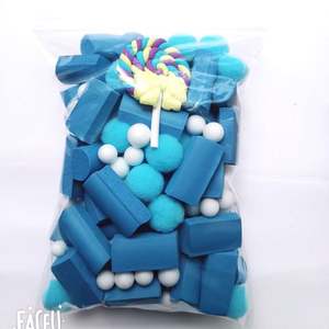 Venta al por mayor de accesorios de arcilla DIY para slime, tiras de espuma, cuentas, bolas, resina, dulces, juguetes de modelado coloridos con empaque en bolsa para jugar - Product Image 4