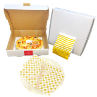 Juego de caja de pizza con acabado mate de alta calidad de flauta electrónica SP3226, cartón corrugado Premium para embalaje de restaurante para uso en pizzería