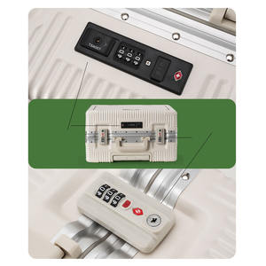 <span class=keywords><strong>Equipaje</strong></span> <span class=keywords><strong>de</strong></span> <span class=keywords><strong>mano</strong></span> <span class=keywords><strong>de</strong></span> 18 pulgadas con Apertura frontal, se puede llevar a bordo del avión sin facturar, maleta con marco <span class=keywords><strong>de</strong></span> aluminio - Product Image 4