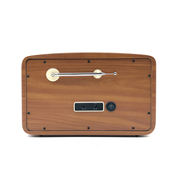 Terbaru Retro Radio Desktop Vintage Fm Am Sw Multi-band kotak kayu Speaker Radio
