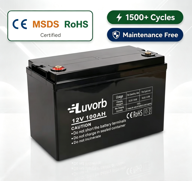 Maintenance Free Sealed Lead Acid Batteries 12V 100Ah 150Ah 180Ah AGM Solar Battery 1500+ Cycles Solar Off-Grid UPS Marine