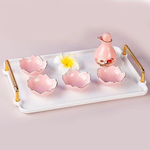 ชามเซรามิกลายดอกซากุระเคลือบสีสำหรับใส่เครื่องปรุงรส น่ารัก เหมาะสำหรับงานปาร์ตี้ ใช้ในครัว - Product Image 1