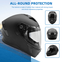 Casque de moto intégral léger et personnalisé OEM et ODM pour hommes Lentille anti-buée Matériau ABS