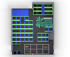 Parc de trampoline de qualité commerciale de haute qualité avec <span class=keywords><strong>équipement</strong></span> de terrain de jeu intérieur attrayant pour obstacle pour centre de jeu - Product Image 5