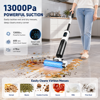 Aspiradora Inalámbrica GT803 para Limpieza en Seco y Húmedo con Sistema de Autolimpieza, Filtro HEPA y Limpieza de Bordes para Pisos Duros y Limpieza del Hogar