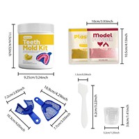 Kit de Decoración Dental de Marca Propia para que Puedas Crear un Modelo Dental, Material de Masilla para Moldes Dentales, Juego de Modelos de Yeso Dental