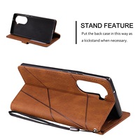 Étui de téléphone portefeuille à rabat TPU + PU de luxe pour iPhone 16 15 14 13 12 11 et accessoire de téléphone portable en cuir à la mode Samsung