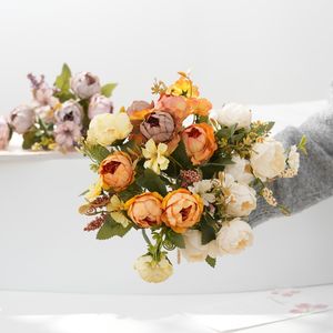 Hot Sale Decor Seiden blume Hochzeits strauß Künstliche Pfingstrosen - Product Image 1