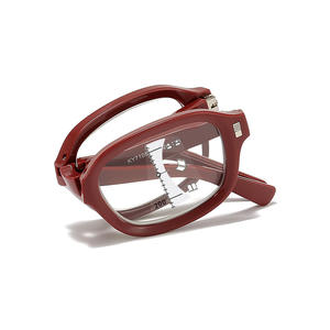 Gafas de lectura bifocales, lentes progresivas, lentes rojas portátiles ovaladas pequeñas, fuerza + 1,50 + 2,00 - Product Image 1