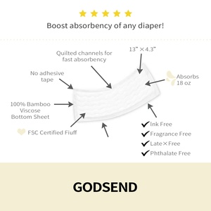 Oem bán buôn dùng một lần bé tã Booster chèn miếng lót tã cho bé tã chèn - Product Image 3