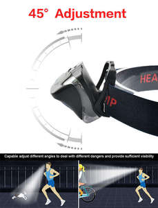 Bán buôn 3 AAA Alkaline pin khô công suất cao cắm trại Đèn pha linterna de cabeza đầu đèn LED Head Torch - Product Image 5