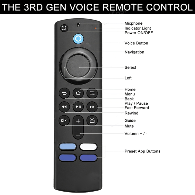Telecomando Voice Smart Bluetooth L5B83G per Amazon Fire TV Stick