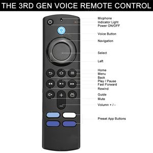 L5B83G การเปลี่ยนเสียงรีโมทคอนโทรลใช้งานร่วมกับ <span class=keywords><strong>Amazon</strong></span> <span class=keywords><strong>Fire</strong></span> <span class=keywords><strong>TV</strong></span> <span class=keywords><strong>Stick</strong></span> 2nd/3rd Generation/<span class=keywords><strong>Lite</strong></span>/4k <span class=keywords><strong>Fire</strong></span> <span class=keywords><strong>TV</strong></span> 3rd Generation - Product Image 4