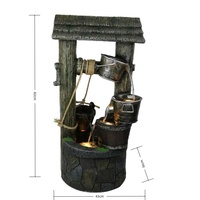 Résine personnalisée souhaitant bien en forme de seau en couches cascade maison jardin cour pelouse paysage décoration