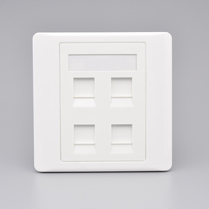 Plaque frontale PC ignifuge OEM usine XXD réseau domestique/bureau <span class=keywords><strong>RJ45</strong></span> avec keystone 2 ports 86 type plaque frontale britannique - Product Image 5