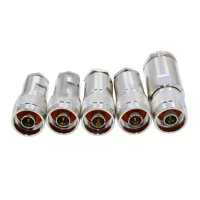 Connecteur coaxial RF N-J-12, connecteur de type N enfichable, connecteur d'alimentation pour talkie-walkie, aiguille fine, adapté aux fils SYWV50-12