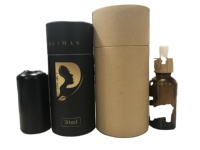 Lot de 50 conteneurs ronds personnalisés de 30ml, pour bouteille, en carton, boîte d'emballage pour bouteille d'huile essentielle