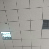 Tablero de fibra mineral acústica de 12mm de espesor Techo falso diferentes tipos de tablero de yeso suspendido acústico de techo