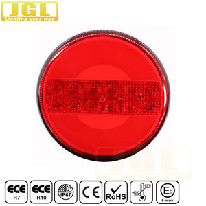 Lámpara de freno trasera para remolque, luz <span class=keywords><strong>LED</strong></span> redonda de 12V, 24V, 122MM - Product Image 2