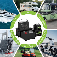Batterie au lithium LiFePO4 personnalisée 60V 64V 100Ah pour tricycle électrique, mini véhicule électrique, quadricycle, voiturette de golf électrique, OEM ODM, usine chinoise