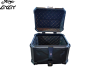 Coffre de moto en alliage d'aluminium, 36L, fabrication directe usine, coffre électrique, personnalisable