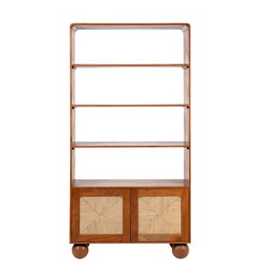 Étagère à livres en bois design moderne pour bureau, bibliothèque, meuble de rangement élégant en bois massif pour la maison, le bureau ou la salle d'étude - Product Image 4