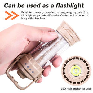 Linterna LED para Camping Ly25 de 12.7cm, Recargable, Portátil, para Uso en Exteriores y Tiendas de Campaña - Product Image 2