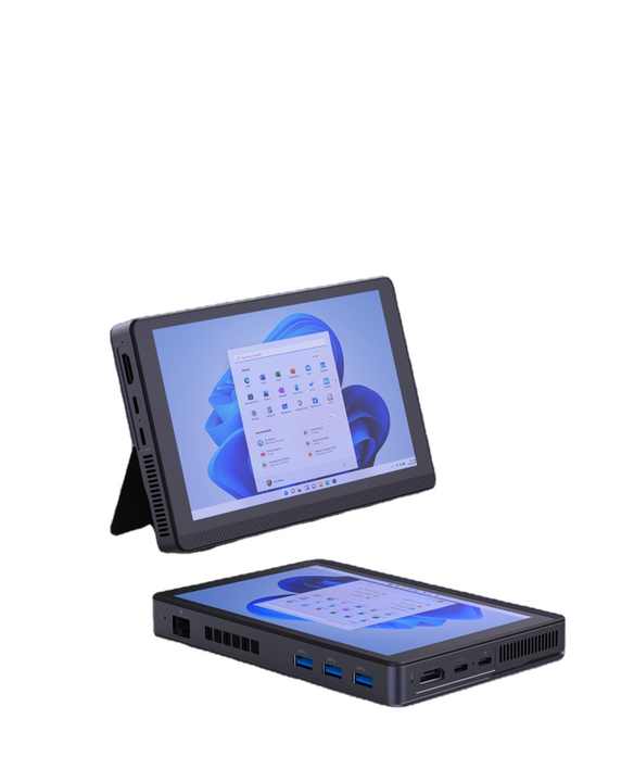 Intel N200 7-inch Screen All-in-one Mini Pc 4K 144Hz Multi