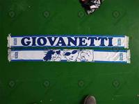 Drops hip Hochwertiger Doppelseiten-Polyester-Hals ventilator Custom Soccer Blue Scarf und Hat Football Scarf