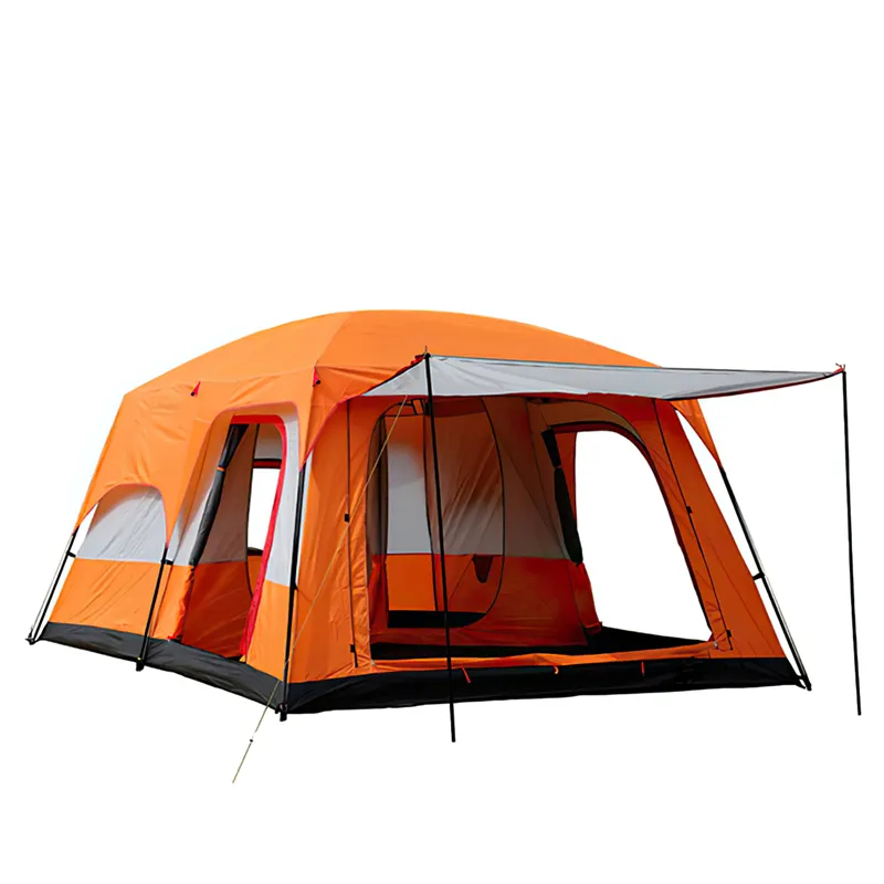 MKAS dois quarto extra grande ao ar livre camping tendas 4 8 pessoas impermeável ao ar livre família luxo grande camping tenda