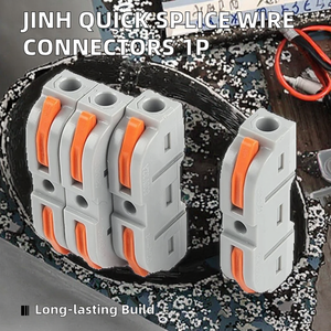 PRINT Connectors 1P <b>Push</b>-in Wire Terminals 0.08-4mm2 LED Power Electric Copper Contact - Product Image 2