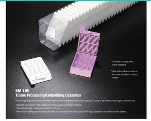 Laboratory Use Disposable Tissue Embedding Cassette Plastic Embedding Cassette For Medical Histology