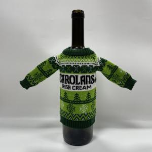 Custom Warm <strong>Logo</strong> 100% Acrylic Embroidery Wine Bottle Sweaters <strong>Christmas</strong> Wine Bottle Covers - Product Image 4