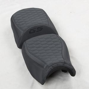 Funda de Asiento de Motocicleta GANE Personalizada R1250GS Estilo Deportivo, Juego Completo de Dos Piezas, Diseño de Patrón Hexagonal de Diamantes en Cuero - Product Image 5