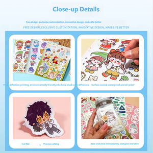 Autocollants découpés Kawaii pour filles, imperméables, pour journal, scrapbooking, décoration, autocollants décoratifs pour agenda, feuilles d'autocollants DIY - Product Image 2
