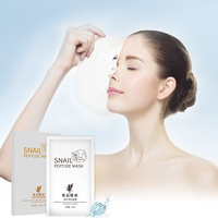 Haute qualité personnalisé mode escargot masque facial en gros hydratant produit de beauté vitamine C feuille infusée pour la taille de voyage