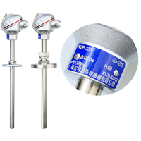 Termopar activo con brida WZP-330, sensor de temperatura de resistencia de platino PT100, OEM, acero inoxidable, IP67