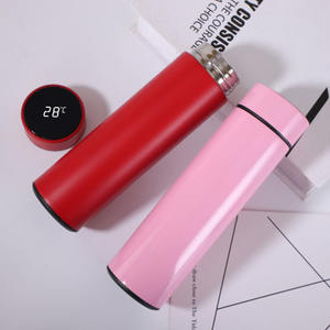 Termo de temperatura aislado deportivo para niños, botella de agua inteligente de acero inoxidable con led delgado para beber - Product Image 2