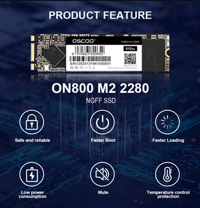 OSCOO 도매 M.2 NGFF SATA3 내장 SSD 512GB SATA 인터페이스 401-500MB/s 읽기/쓰기 속도 데스크탑용 RoHS 인증 - Product Image 4