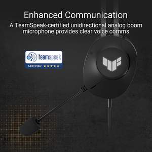 Casque filaire USB supra-auriculaire Tuf Gaming H1 Gen II avec micro, haut-parleurs 40 mm, son surround virtuel 7.1, professionnel, vente en gros - Product Image 4