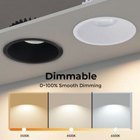 Nouveau spot encastré LED COB anti-éblouissement, dimmable, IP44, breveté, moderne, angle de faisceau de 38 degrés, 900LM, haute luminosité