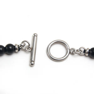 <span class=keywords><strong>Collana</strong></span> da <span class=keywords><strong>Uomo</strong></span> in Acciaio Inossidabile con Pietra Occhio <span class=keywords><strong>di</strong></span> Tigre Naturale Pietra Mappa e <span class=keywords><strong>Perline</strong></span> <span class=keywords><strong>di</strong></span> Ossidiana con Chiusura a Levetta OT - Product Image 3