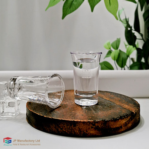 Venta caliente pequeño vaso <span class=keywords><strong>de</strong></span> chupito fiesta boda <span class=keywords><strong>Bar</strong></span> 1,1 oz / 32ml vasos <span class=keywords><strong>de</strong></span> chupito <span class=keywords><strong>de</strong></span> plástico logotipo personalizado - Product Image 3