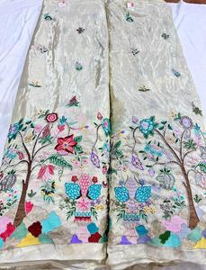 Tela de encaje de Georgette de viscosa pura de alta calidad, trabajo de hilo de nueve agujas importado para bodas, artículos disponibles en stock - Product Image 3