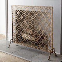 Nouvelle cloison de cheminée en fer forgé de style minimaliste moderne, d'origine chinoise, avec grille en maille pour salon, porte en fer forgé sur mesure