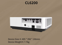 Projecteur immersif CL6200, technologie d'affichage 3LCD, 1200P, 8700 lumens, laser à courte focale, projecteur professionnel pour la cartographie et l'ingénierie