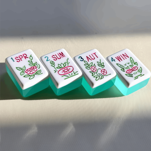 Fournisseur de tuiles de mahjong de style luxueux inspiré du cloisonné en acrylique de qualité supérieure, idéal pour les soirées de jeu, étiquette privée disponible - Product Image 6